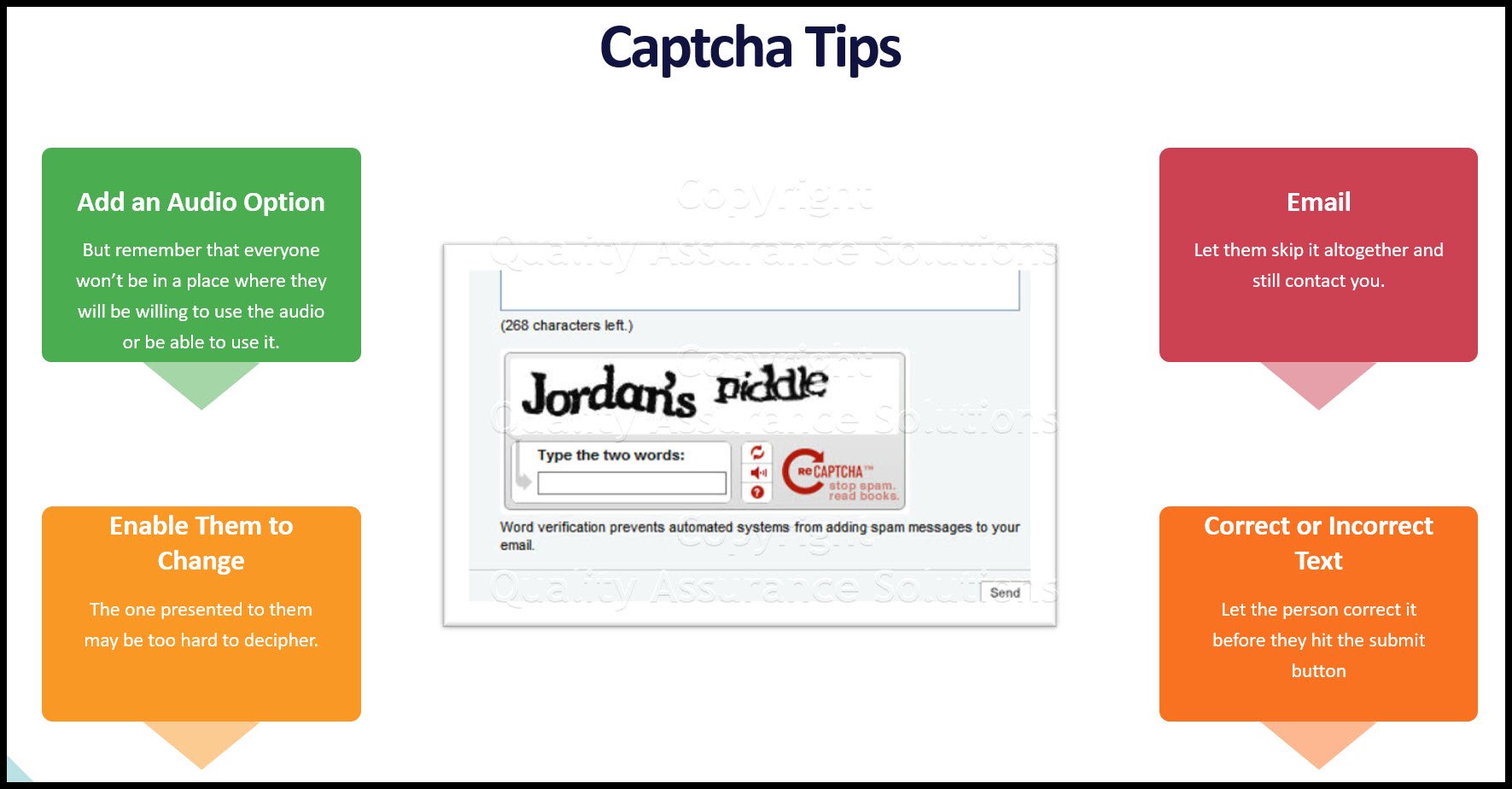 Does your website captcha work? Is the coptcha killing your copy results? Use these tips to improve your captcha situation