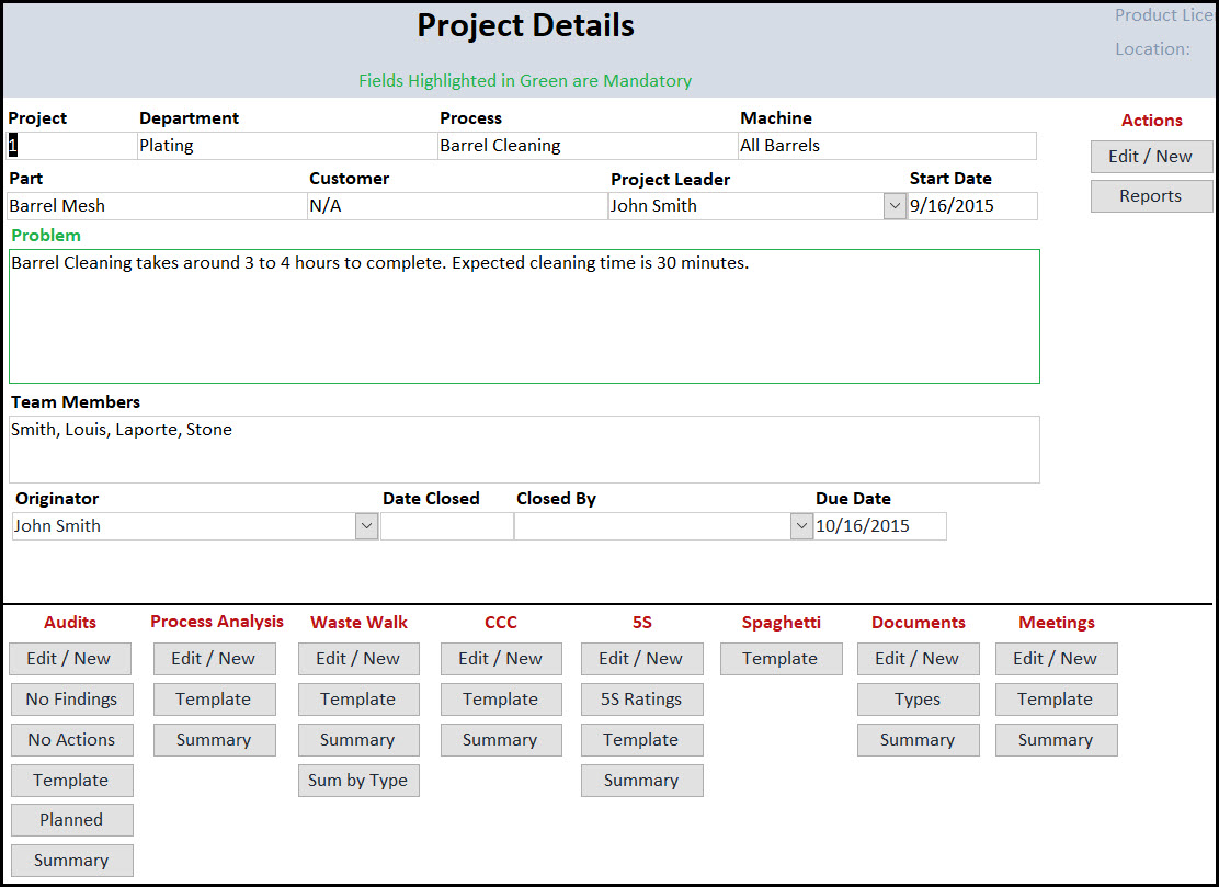 project manager tasks